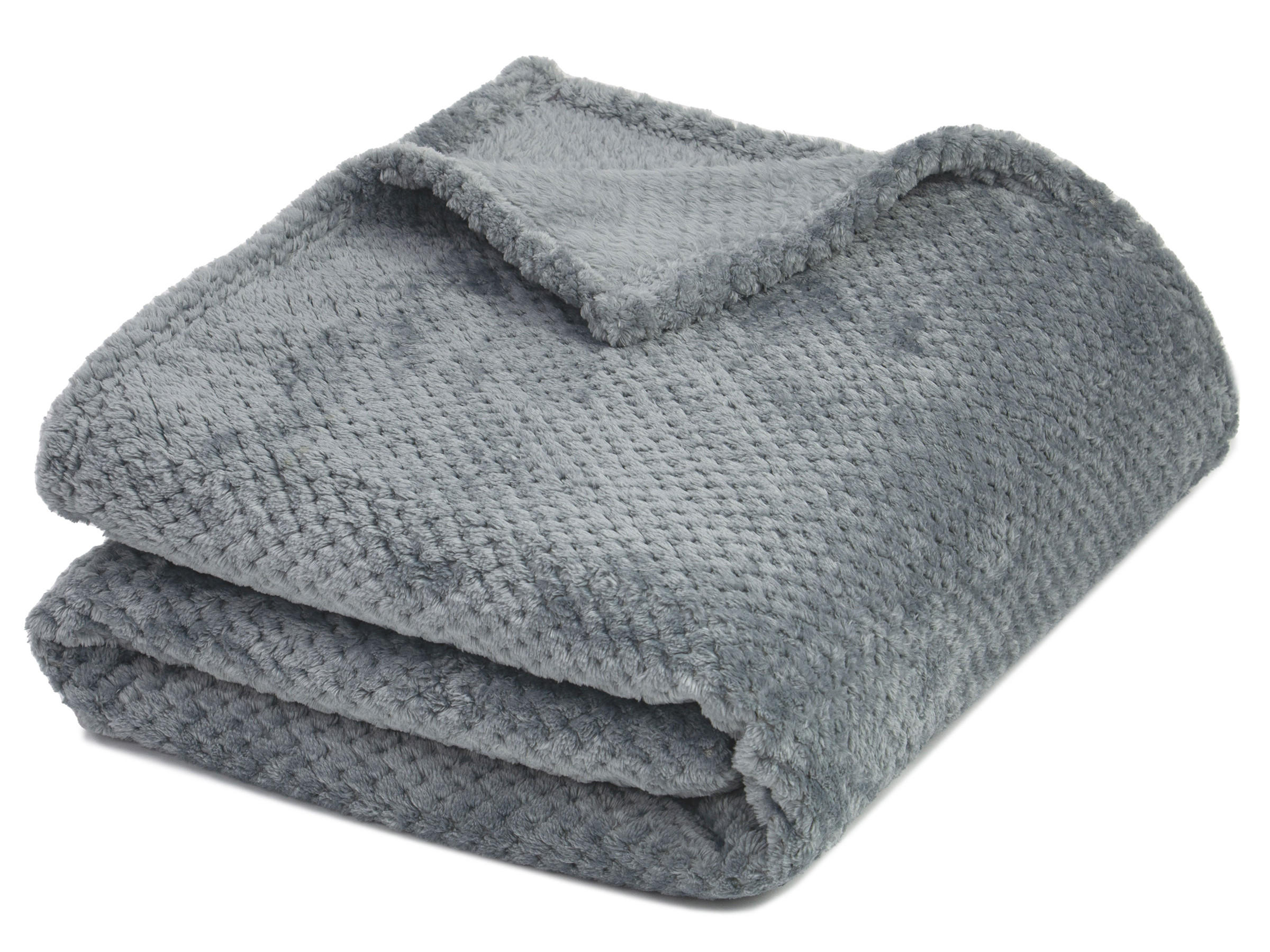 Zollner Kuscheldecke, Dunkelgrau 150x200 cm