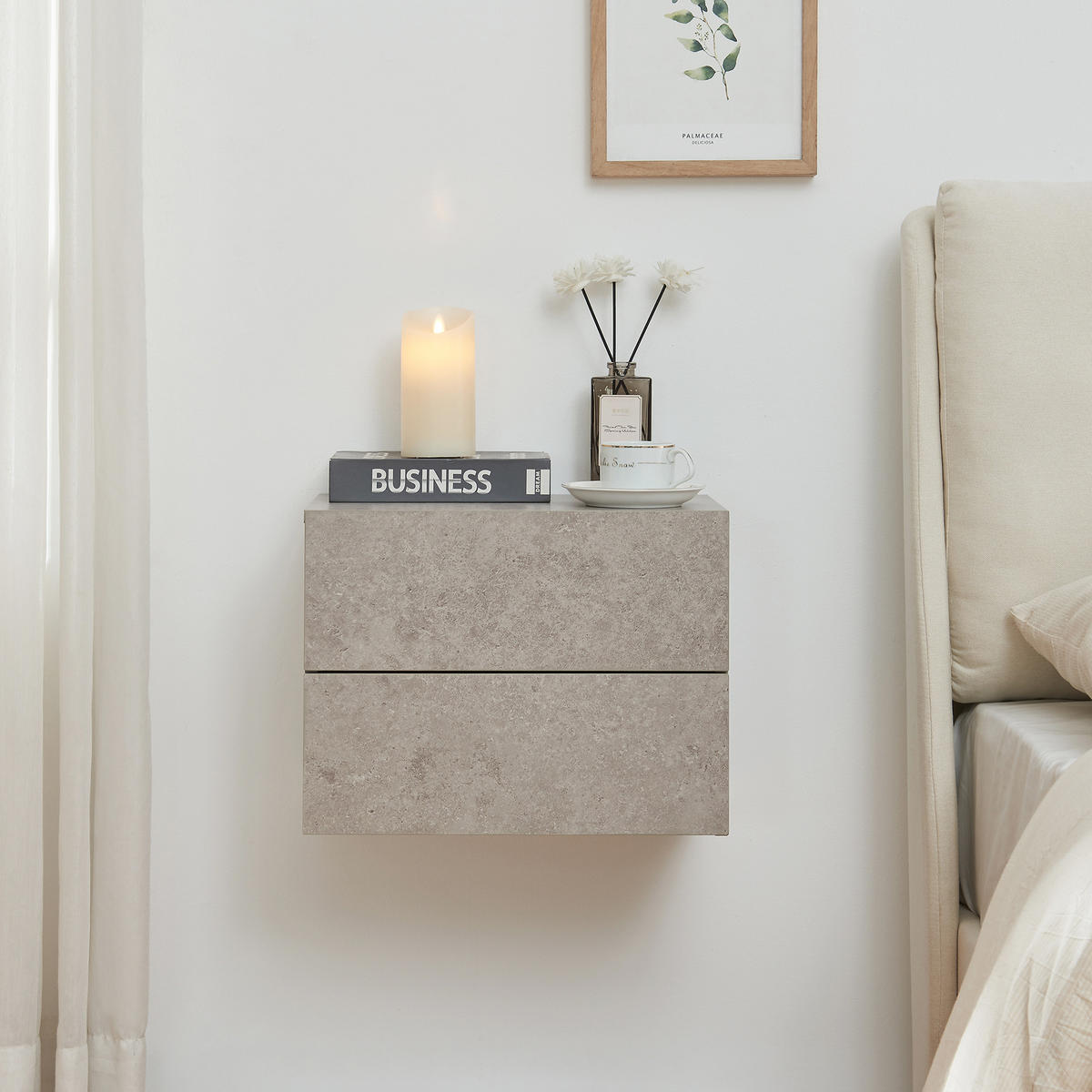 WANDREGAL Ampfing - Grau, Holzwerkstoff (40/30/29cm) - [en.casa]