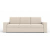 3-SITZER SOFA TOCO 245 cm breit in Boucle Ecru - Ecru, Holzwerkstoff/Textil (245/90/92cm) - Deine Möbel 24