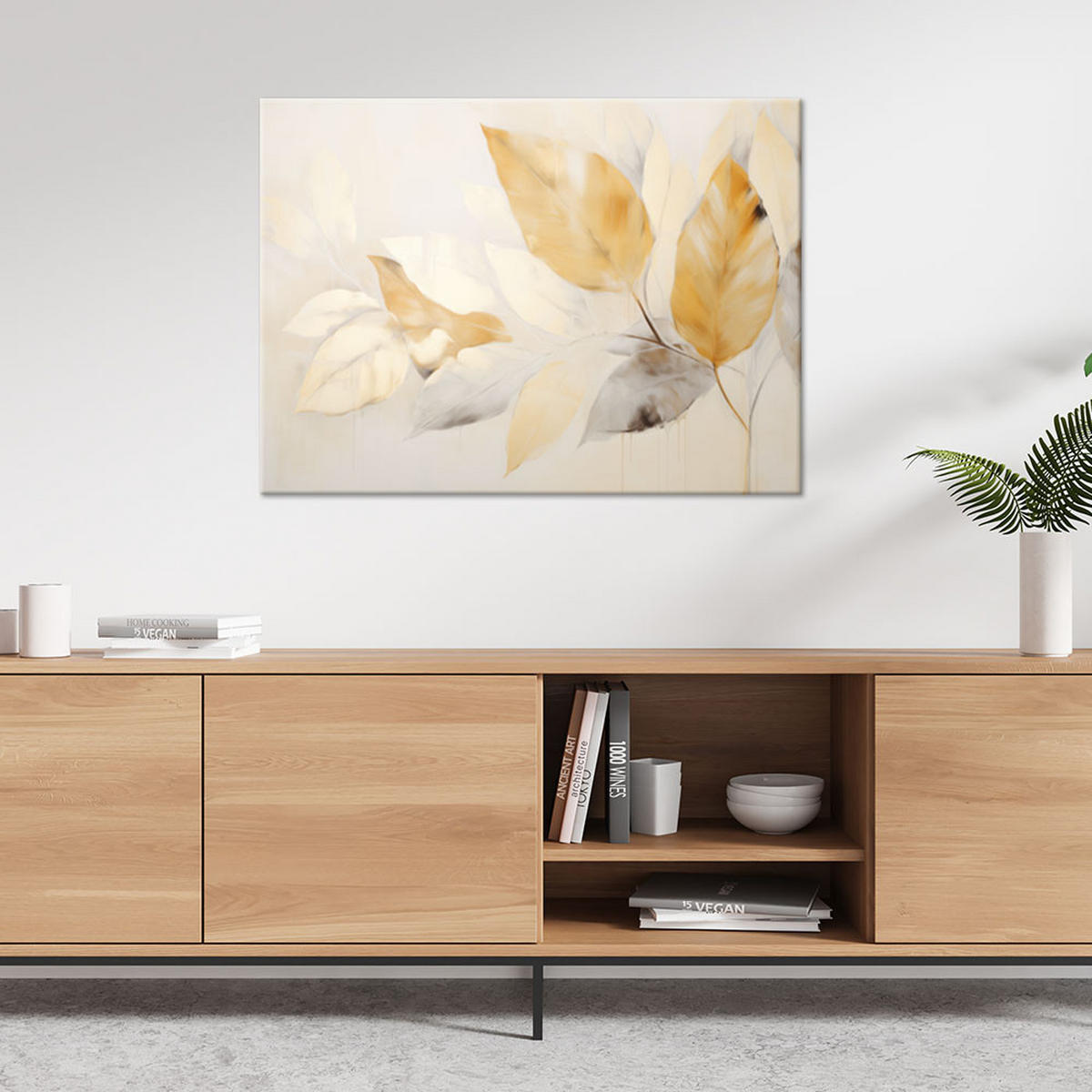 LEINWANDBILD Natur und Botanik 60x40cm - Beige, Textil (60/40cm) - Feeby