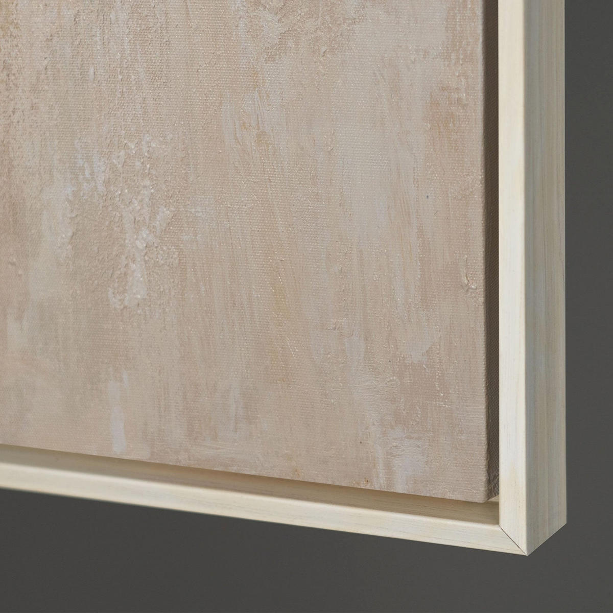 GEMÄLDE Lichtübergänge Schattenfugenrahmen Beige 120x80 cm - Beige, Holz (120/80cm) - YS-art gallery