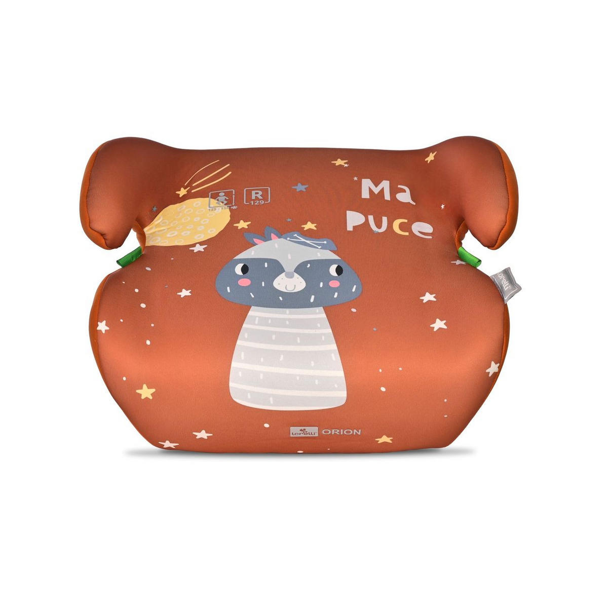 KINDERSITZE i-Size Orion orange (125-150cm) Boostersitz, Bezug waschbar - Orange, Kunststoff (41/20/37cm) - Lorelli