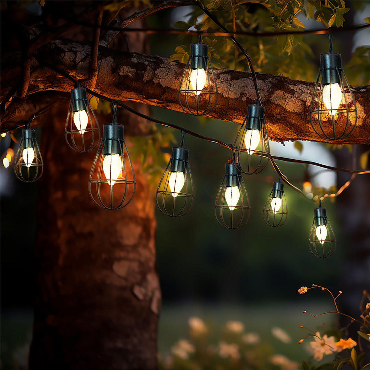 LED AUSSENLEUCHTE Solar Rostoptik Braun - Braun, Kunststoff/Metall (200/6/6cm) - Nowa