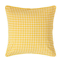KISSENHÜLLE Vichy-Karo 60/60 cm, 100% Baumwolle - Gelb, Textil (60/60cm) - Homescapes