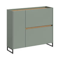 SCHUHKOMMODE DRIVE (B/H/T: ca. 110/94/32 cm) in Salbei/Salbei - Salbeigrün, Holzwerkstoff (110/94/32cm)