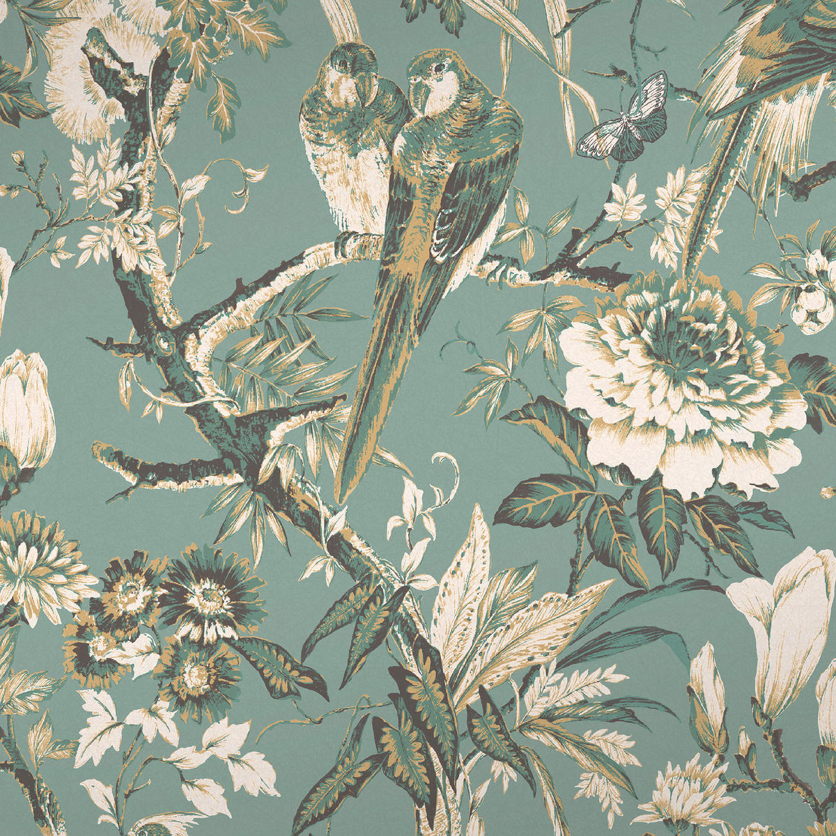 VLIESTAPETE Perrow Duck Egg - Blau, Papier/Kunststoff (52/1000cm) - Graham & Brown