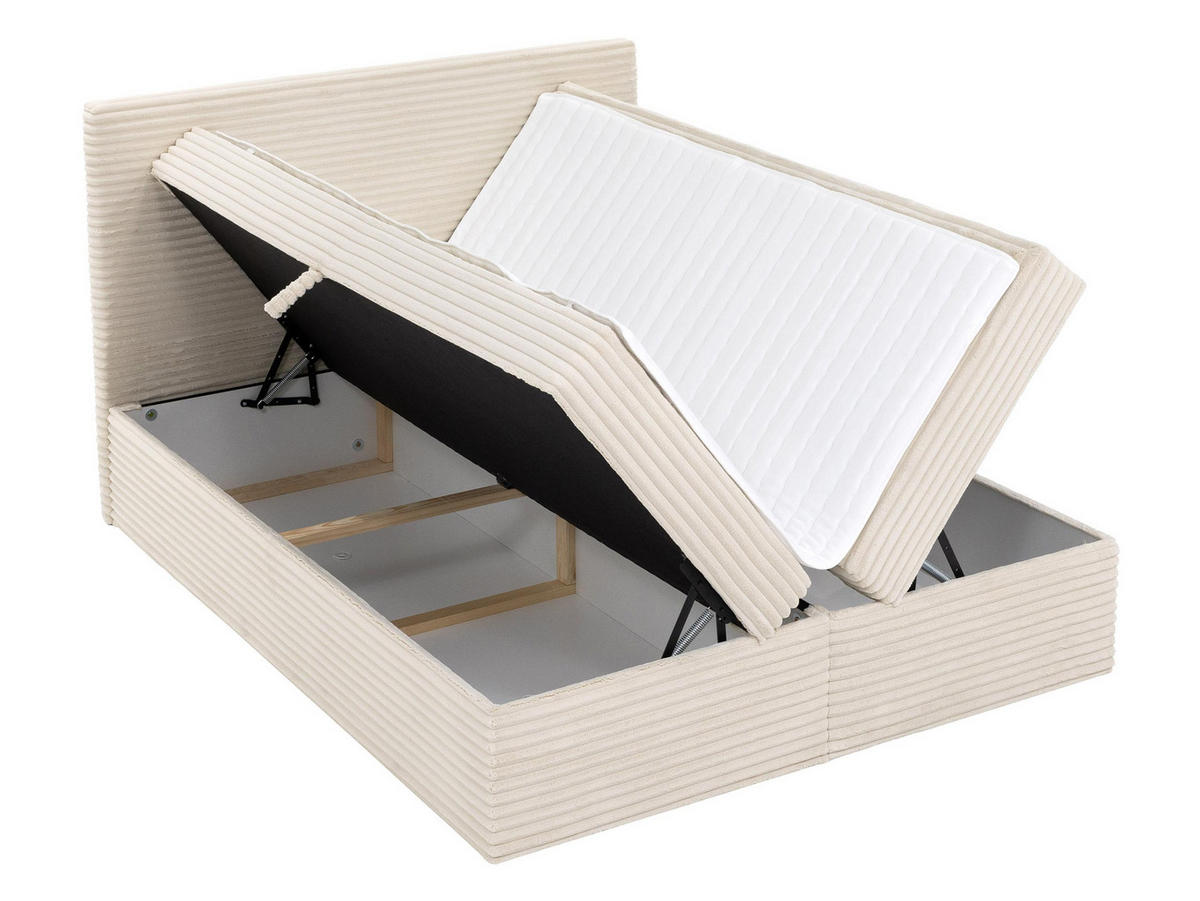 BOXBETT Wokio - H3 - Schwarz/Grau, Holzwerkstoff/Kunststoff (180/200cm) - MIRJAN24