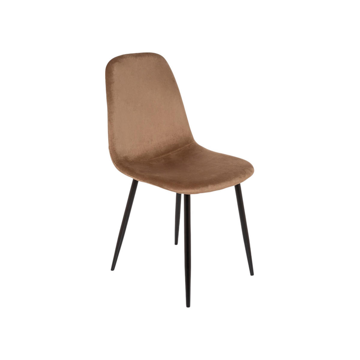 STUHL-SET 6 Stück in Stoff Sand 45 x 56 x 87 cm - Beige, Metall (45/87/56cm) - DMORA