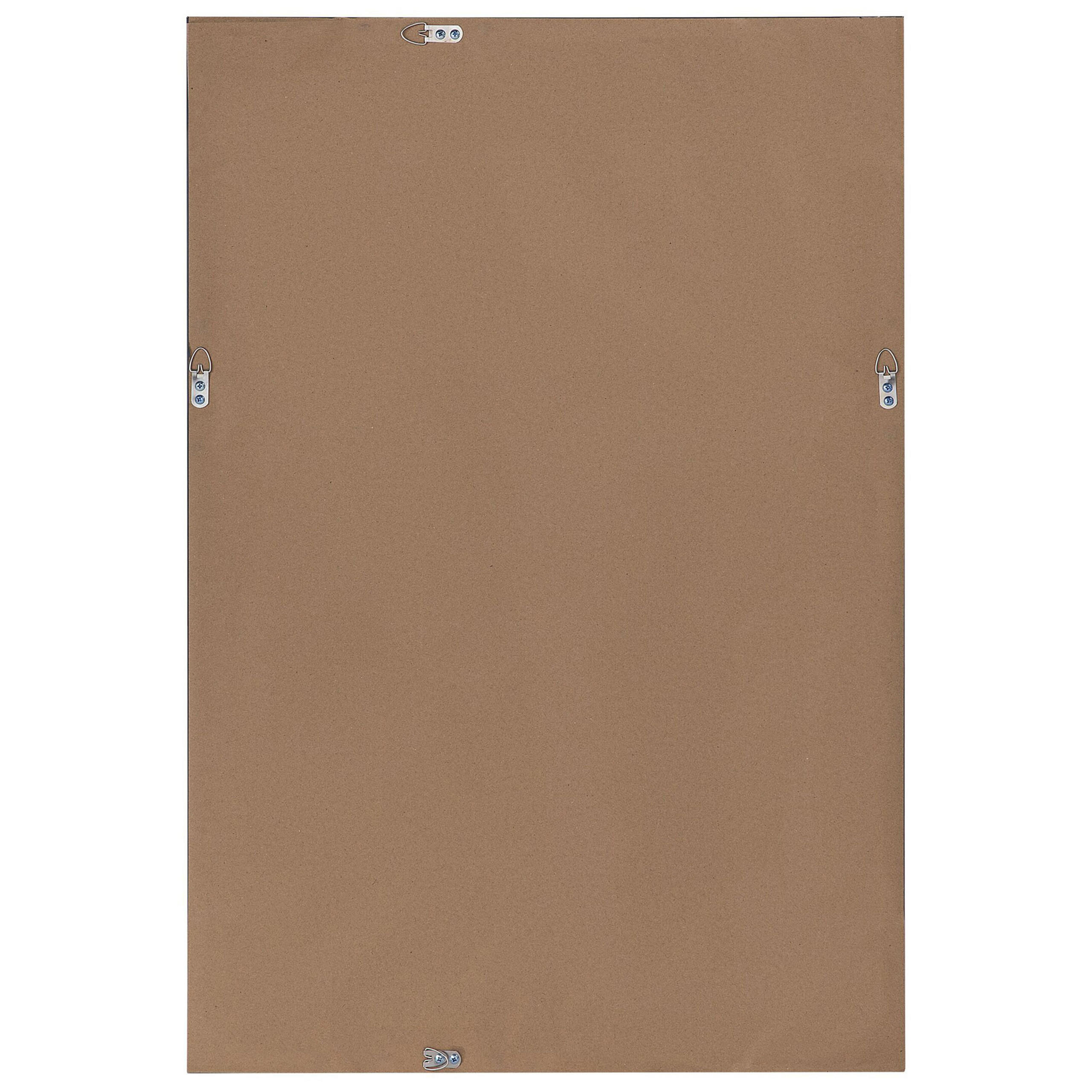 WANDSPIEGEL silber rechteckig 61/91 cm Chatain - Silberfarben, Kunststoff (61/91/4cm) - Beliani