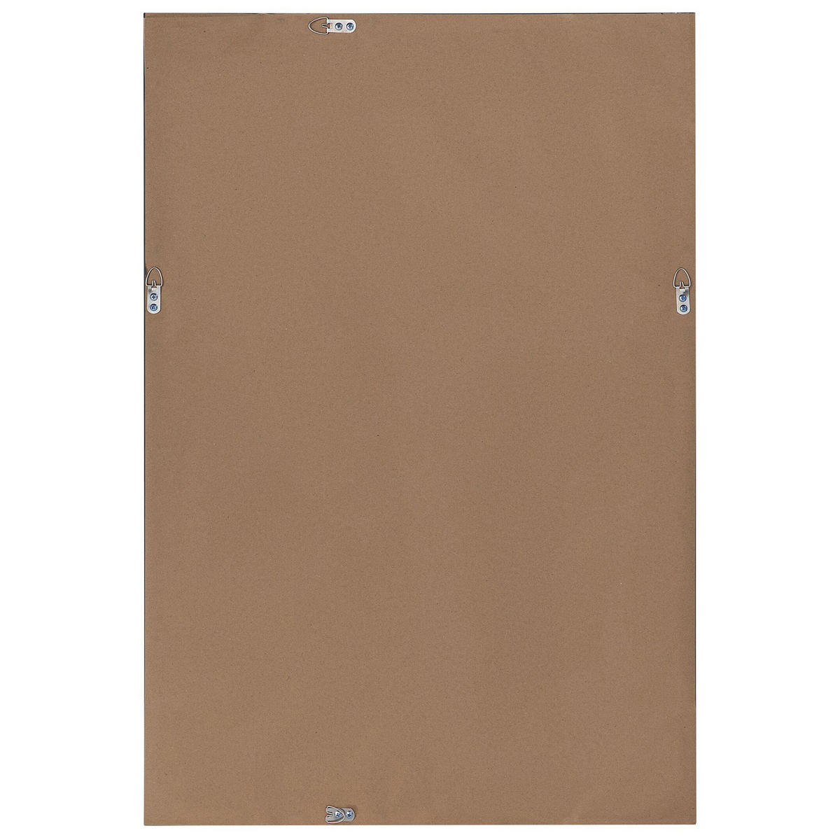WANDSPIEGEL silber rechteckig 61/91 cm Chatain - Silberfarben, Kunststoff (61/91/4cm) - Beliani
