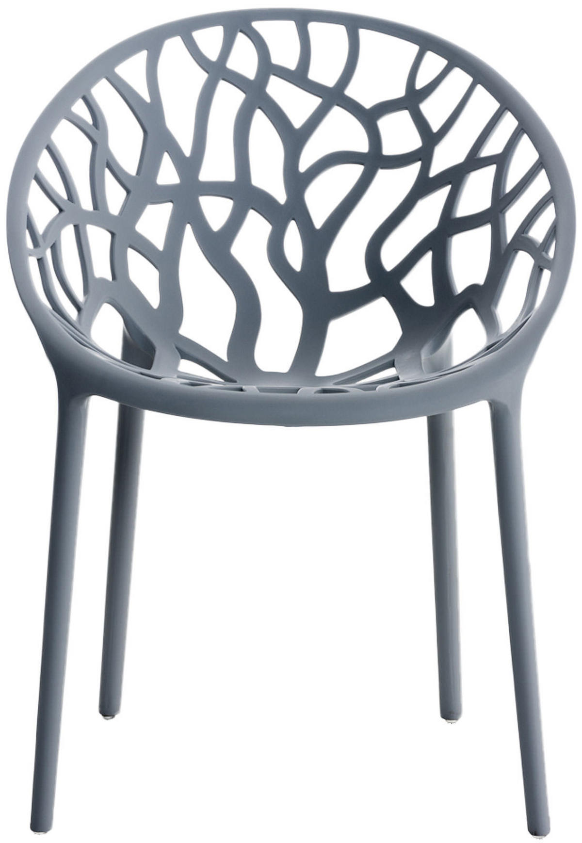 GARTENSTUHL Kunststoff anthrazit - Anthrazit, Kunststoff (59/80/60cm) - CLP