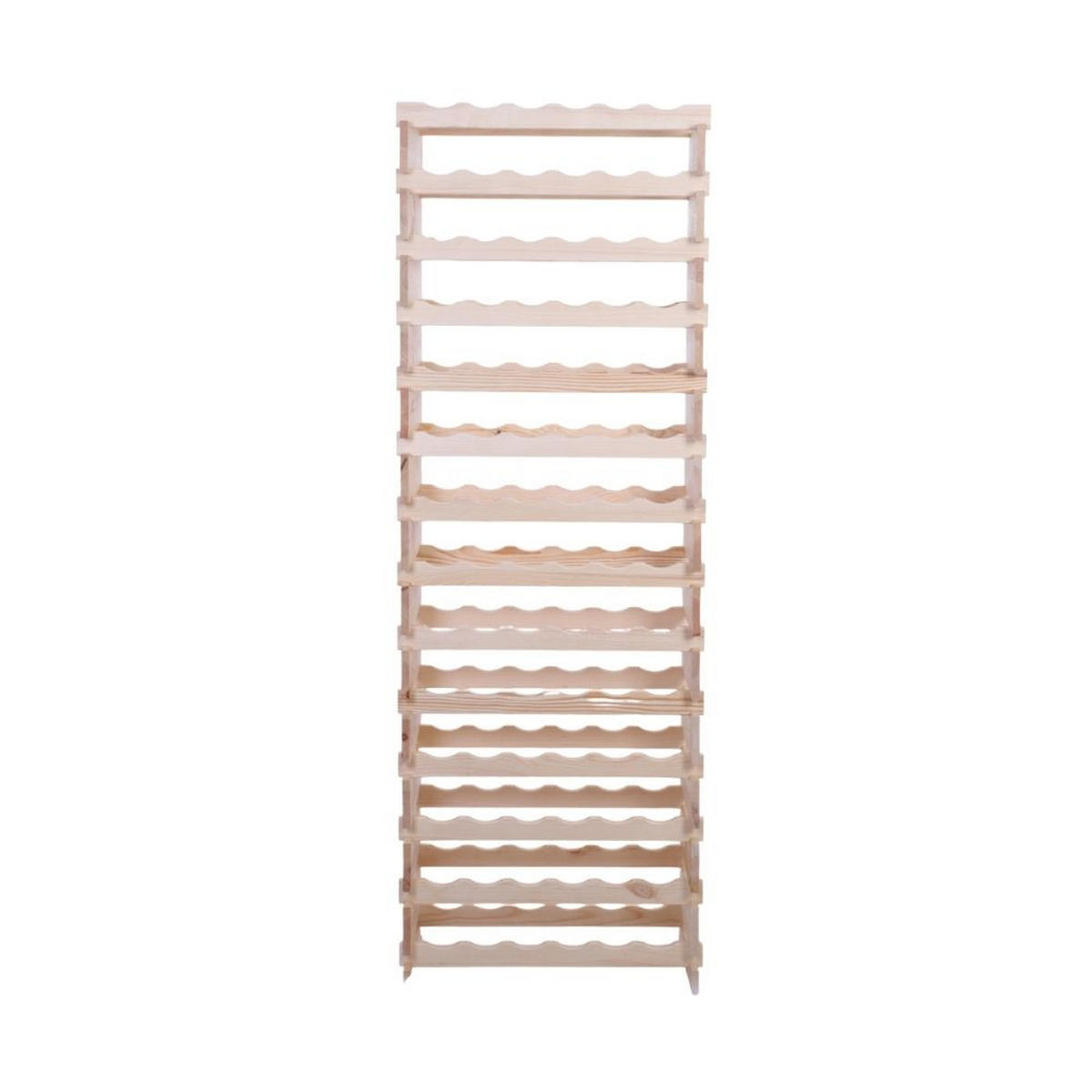 WEINREGAL VINOTECA FLEX PRO HxBxT 191x65x28cm 84 Flaschen auf 14 Ebenen Natur unbehandelt - Naturfarben, Holz (65/191/28cm) - PROREGAL
