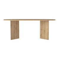 ESSTISCH - 8 Personen - Holz, Platte - Naturfarben Hell - TOPANIA - Naturfarben, Holz (90/200/74.7cm) - Vente-Unique