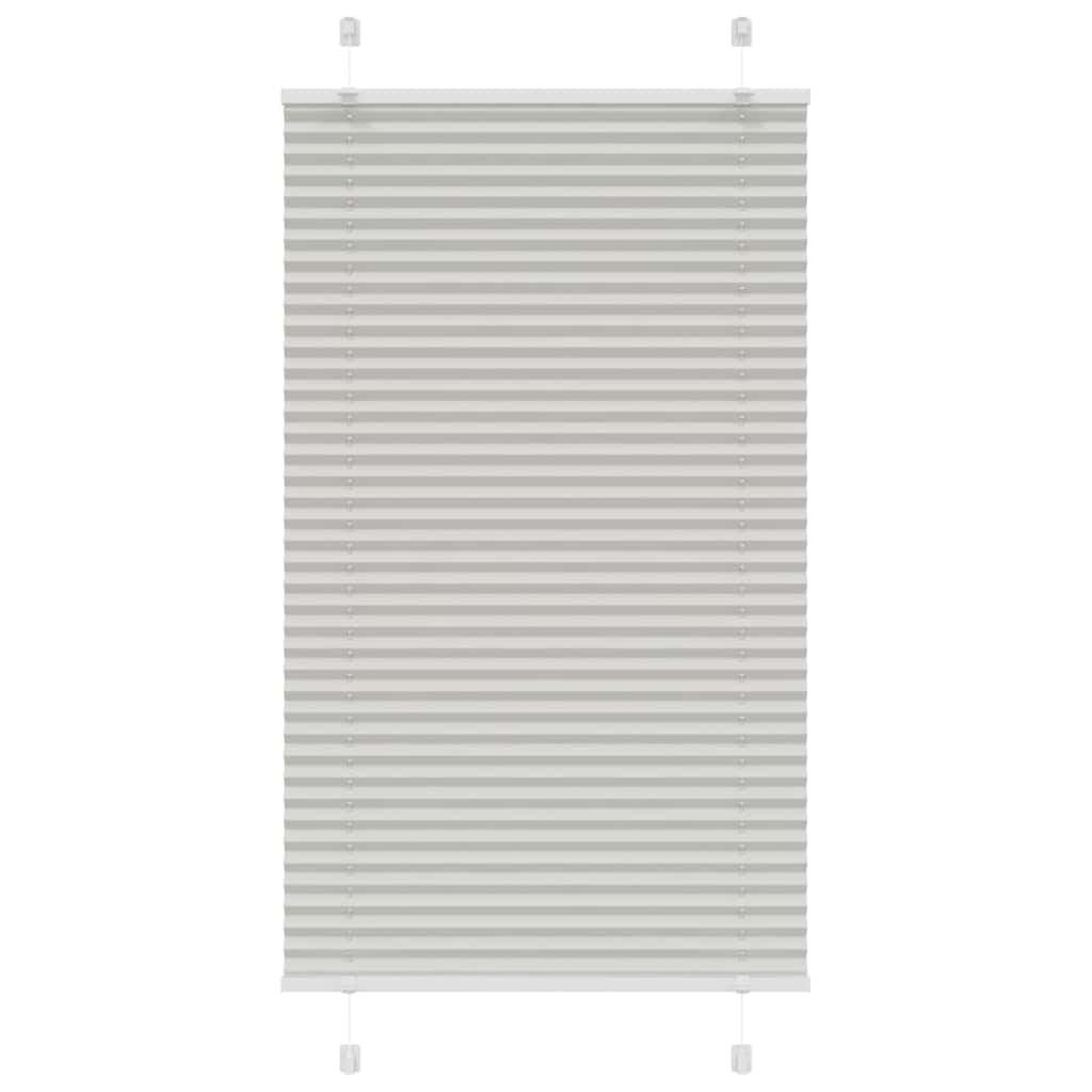 PLISSEE 80/150 cm Stoffbreite 79,4 cm aus Polyester Hellgrau - Hellgrau, Textil (80/150cm) - vidaXL