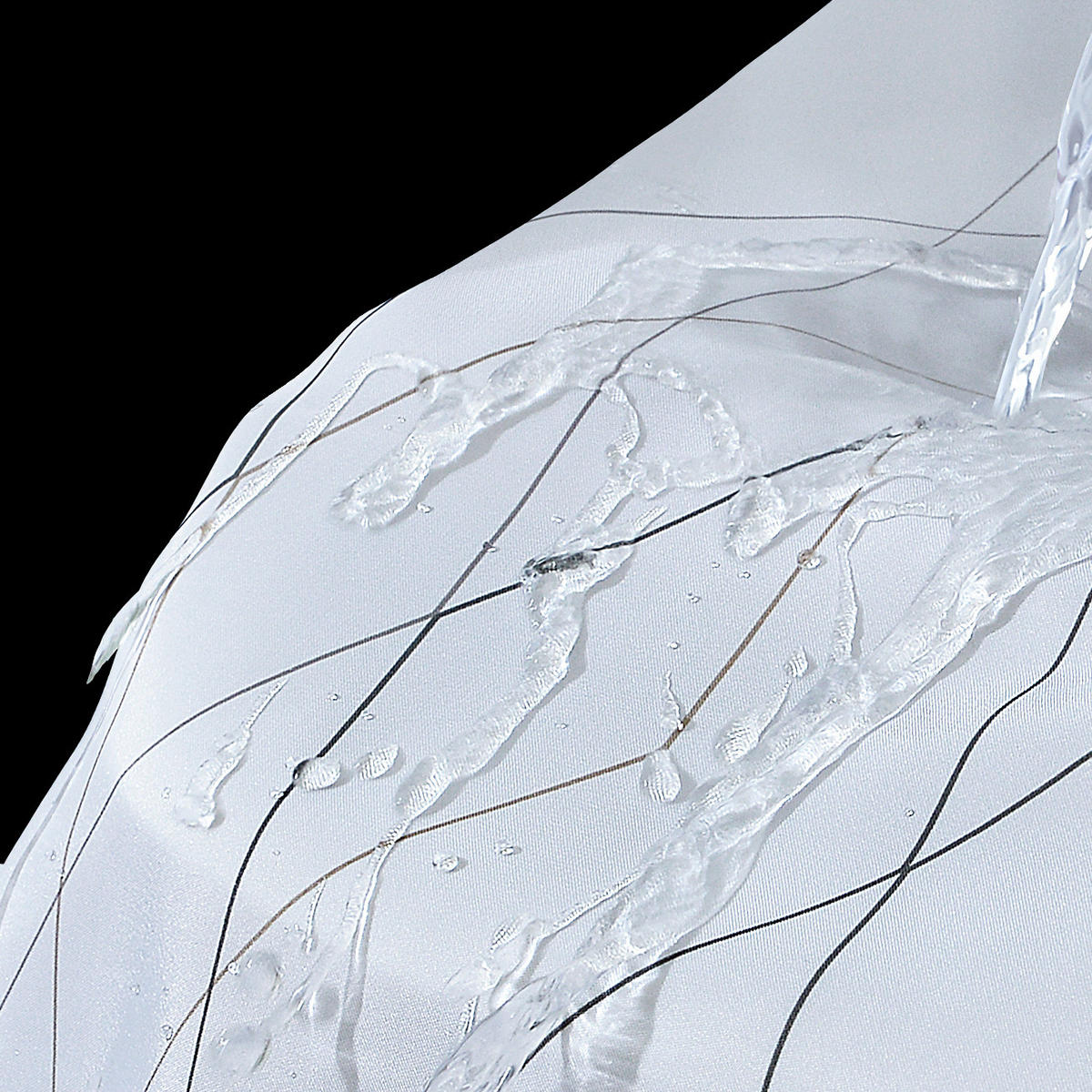 DUSCHVORHANG Polyester 180 x 180 cm schimmelresistent wasserdicht verstärkt fürs Badezimmer - Weiß, Textil (180/180cm) - MCBOSON