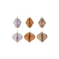 WEIHNACHTSBAUMSCHMUCK SET, 24 pieces Mehrfarbig 6/6/6 cm - Multicolor, Papier (6/6/6cm) - Mobili Rebecca