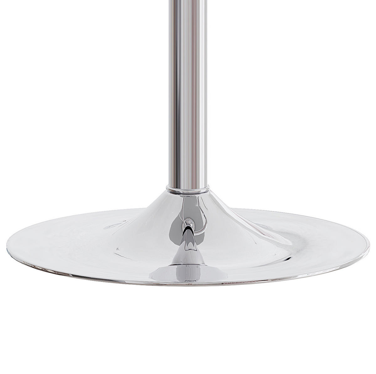 BARHOCKER höhenverstellbar & 360° drehbar 2er-Set Weiß/Silber - Silberfarben, Metall (44/117.5/44cm) - Meubliv