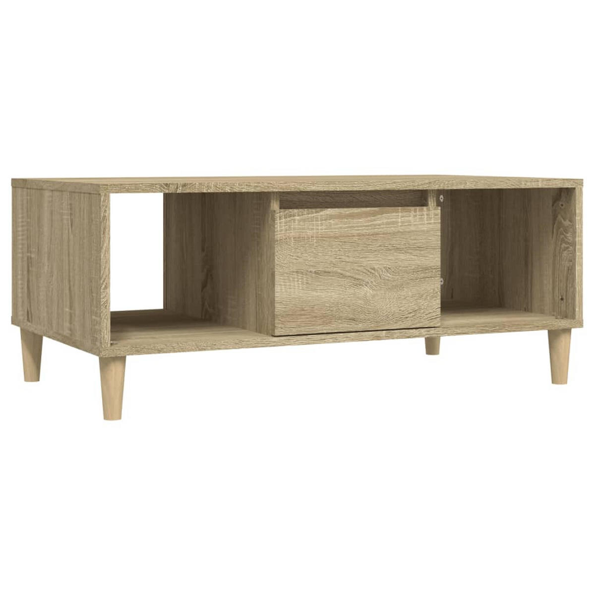 COUCHTISCH Sonoma-Eiche 90x50x36,5 cm Holzwerkstoff - Braun, Holzwerkstoff (50/90/36.5cm) - furnicato