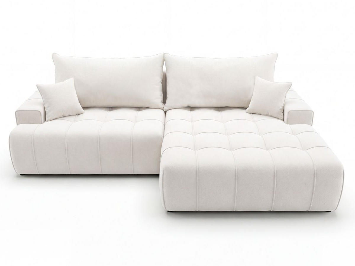 ECKSOFA Tulio Creme Rechts - Creme, Holz/Textil (165/270cm) - Graingold