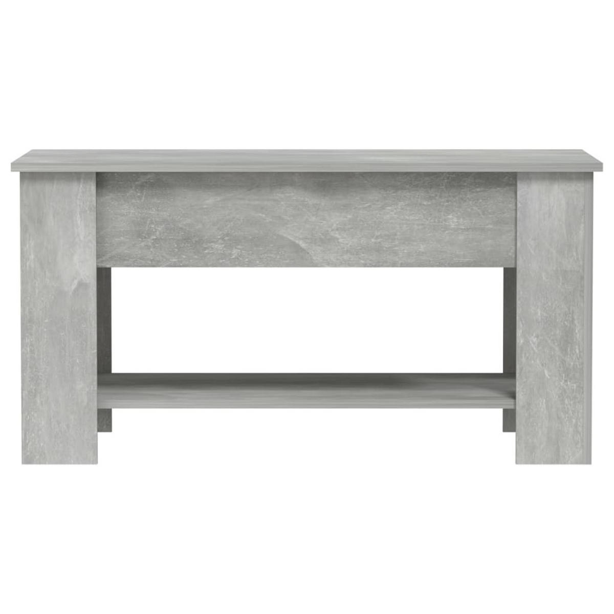 COUCHTISCH Betongrau 101x49x52 cm Holzwerkstoff - Grau, Holzwerkstoff (101/49/52cm) - furnicato