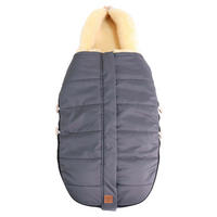 LAMMFELL-FUSSSACK Allex, anthracite - Grau, Fell (48/105cm) - Kaiserbaby