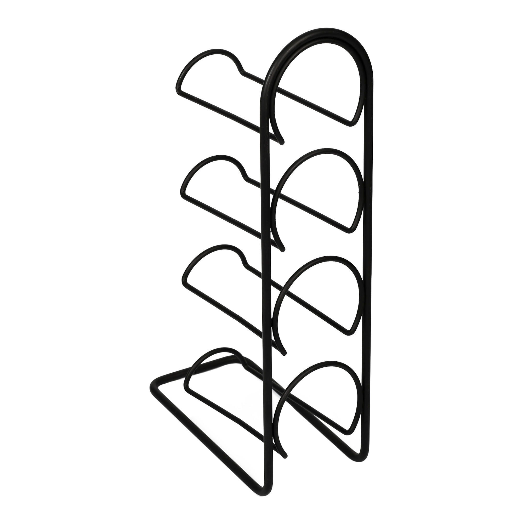 WEINREGAL Anchamps - Schwarz, Metall (11.5/43.5/21cm) - [en.casa]