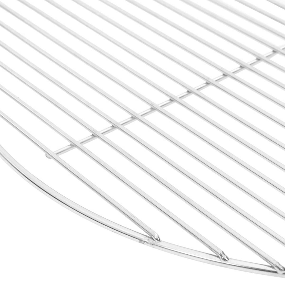 GRILLROST Rund Ø54 Cm 304 Edelstahl - Silberfarben, Metall (54/54cm) - vidaXL