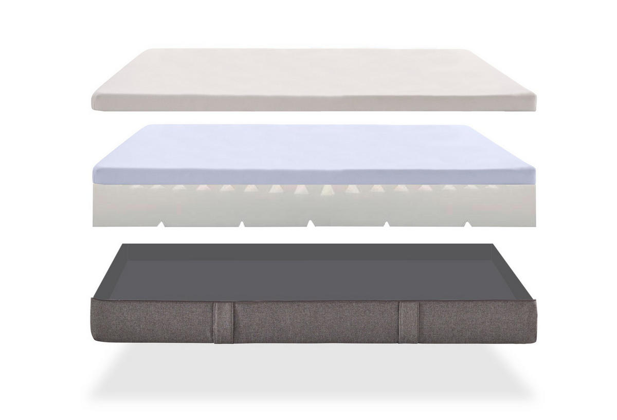 MADRAC Ortopedska večconična Max One s snemljivim prevlekom - 160X190 cm- Čvrstoća H2/H3 - bijela, tekstil (160/190cm) - Moonia