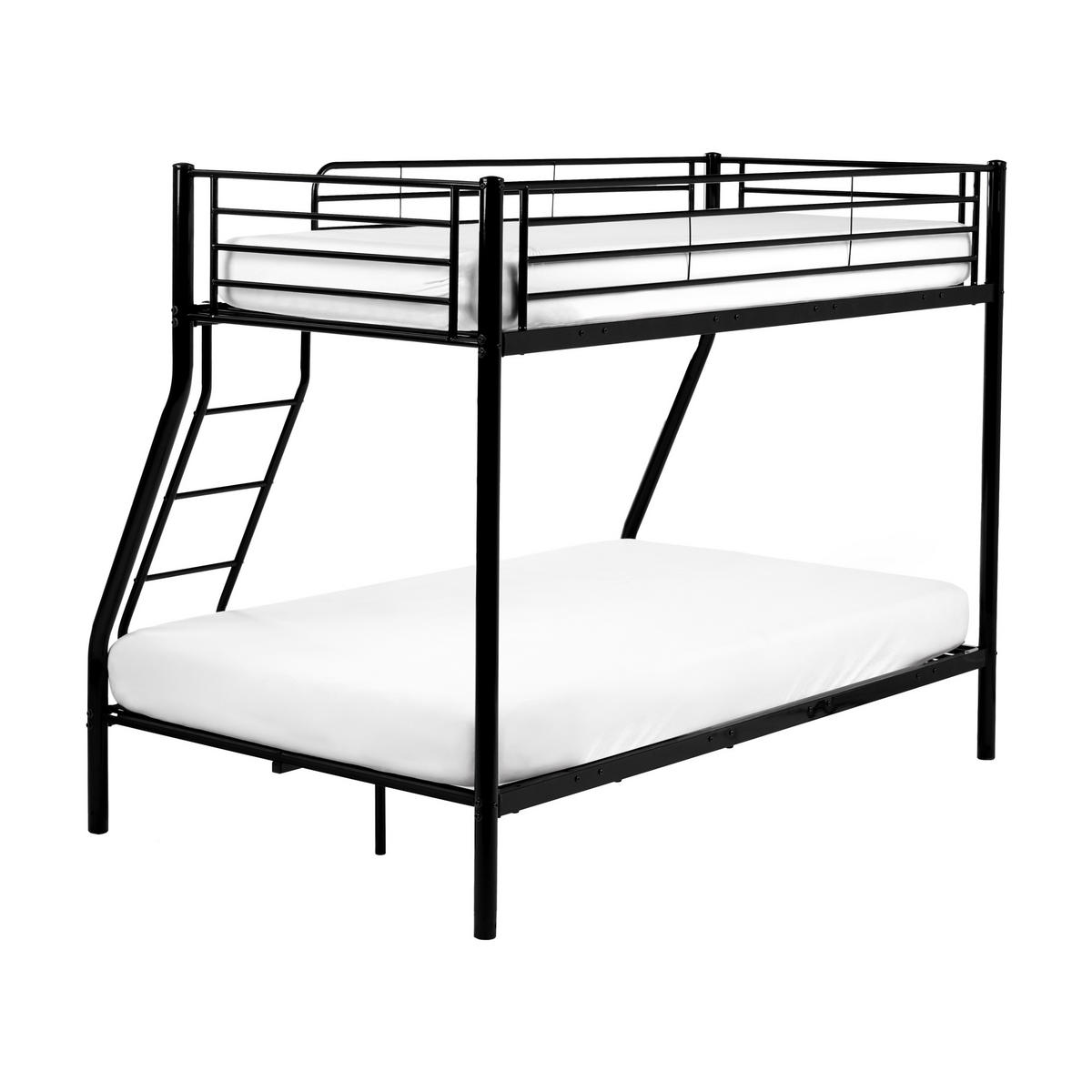 HOCHBETT Metall 90/120/200 cm Schwarz Chadurie - Schwarz, Metall (90/200cm) - Beliani