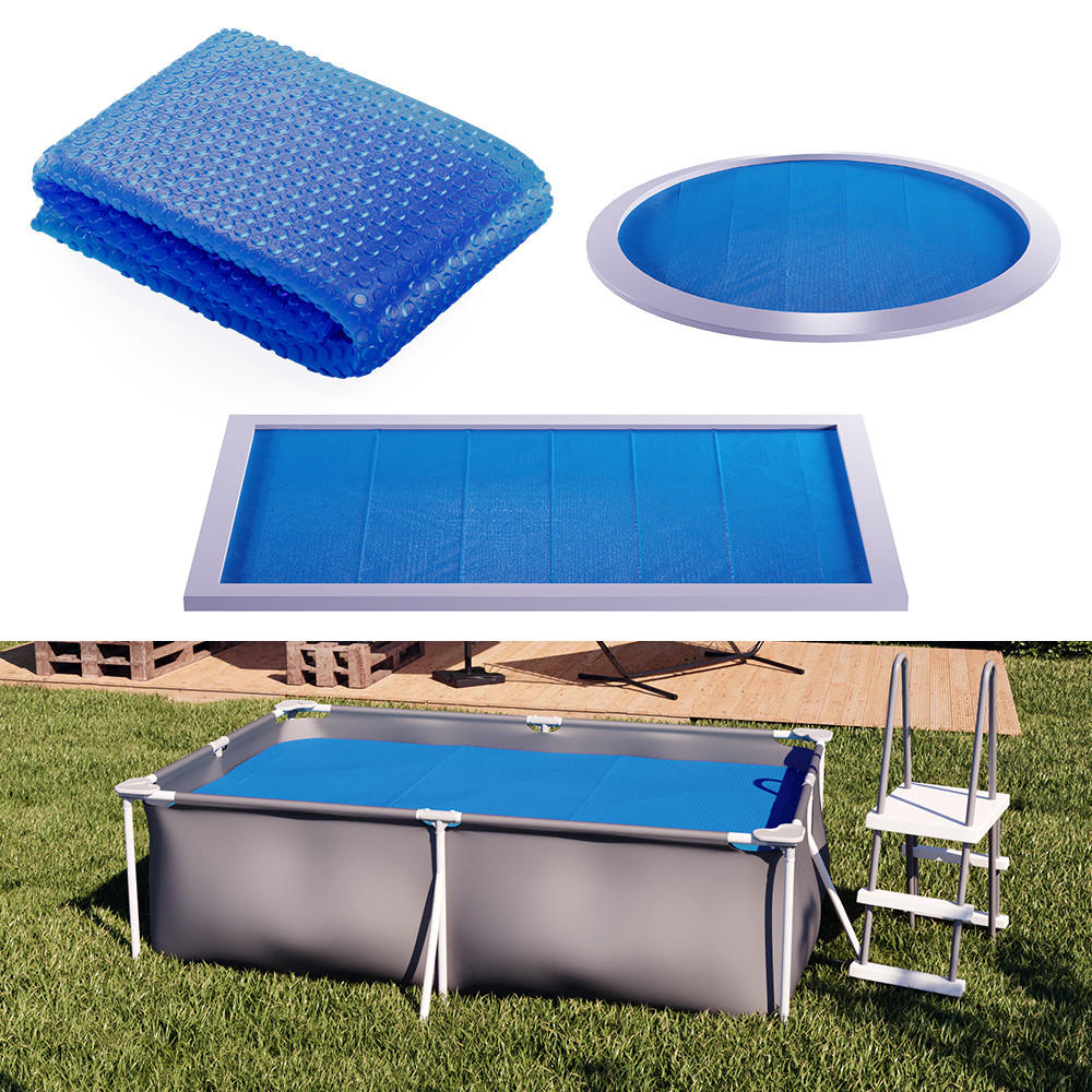 SOLARFOLIE Blau 260 cm robuste 400µ My Solarplane - Dunkelblau, Kunststoff (260/160cm) - OK-Living