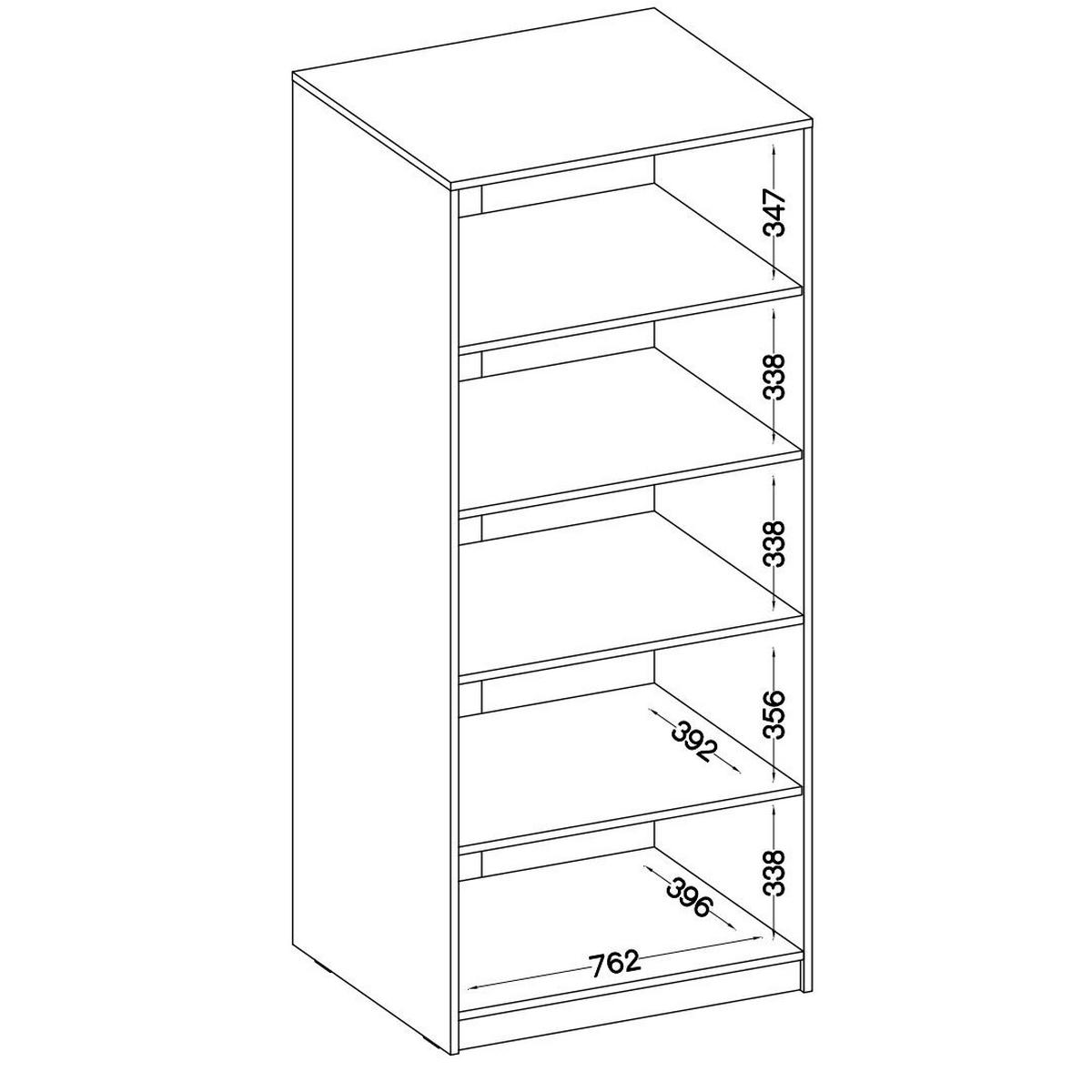 DREHTÜRENSCHRANK MALTESA 79,9/190,1/43,6cm 2-türig Eiche Artisan - Eiche Artisan, Holzwerkstoff (79.9/190.1/43.6cm) - MASSENO