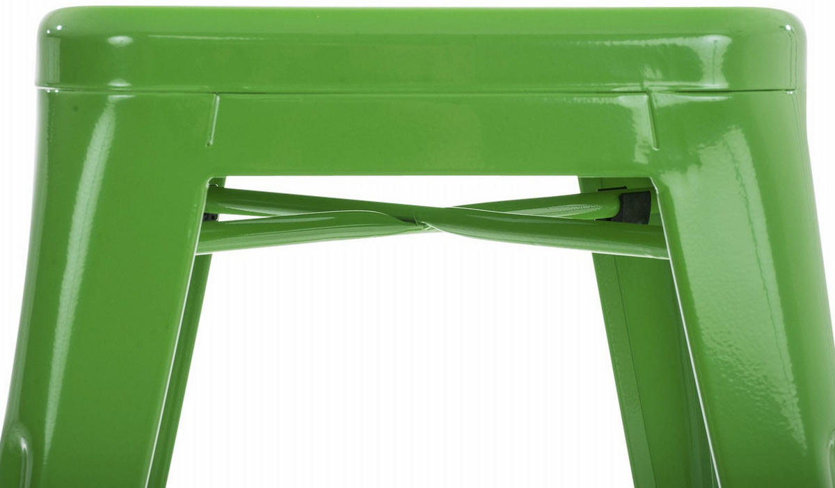 SITZHOCKER 4er Set Arvida grün - Grün, Metall (40/46/40cm) - TPFLiving