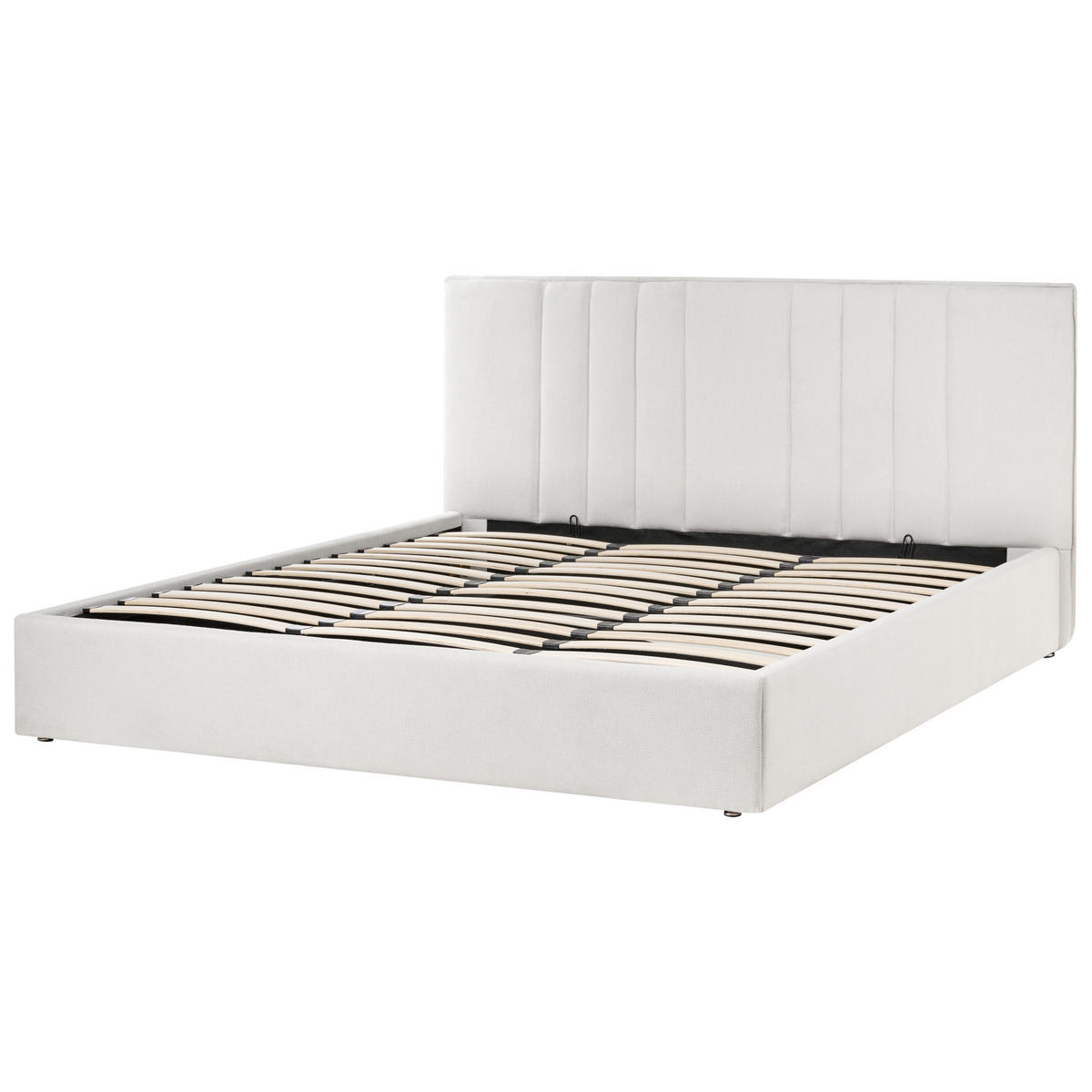 BETT 180/200 cm Hellbeige Tarascon - Beige, Textil (180/200cm) - Beliani