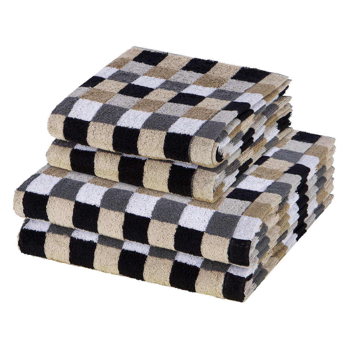 FROTTIERSET Lifestyle 4-teilig - Grau, Textil (50/100cm) - Cawoe