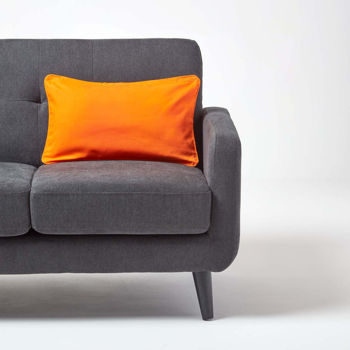 KISSENHÜLLE orange 30/50 cm, 100% Baumwolle - Orange, Textil (30/50cm) - Homescapes