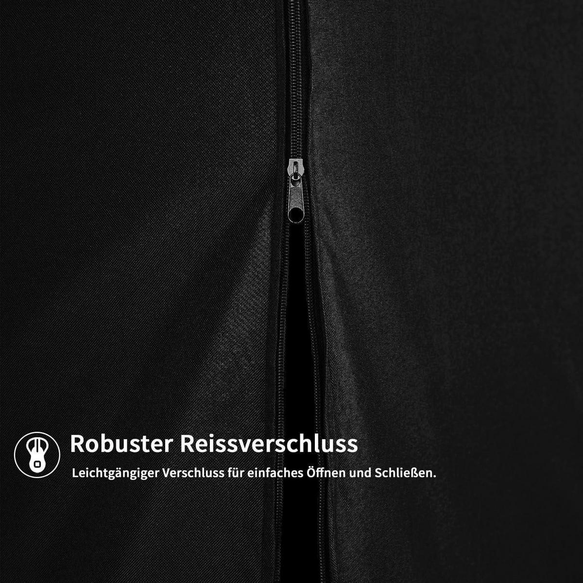 ABDECKUNG für Solardusche 220 cm Schwarz - Schwarz, Textil (67/1/220cm)