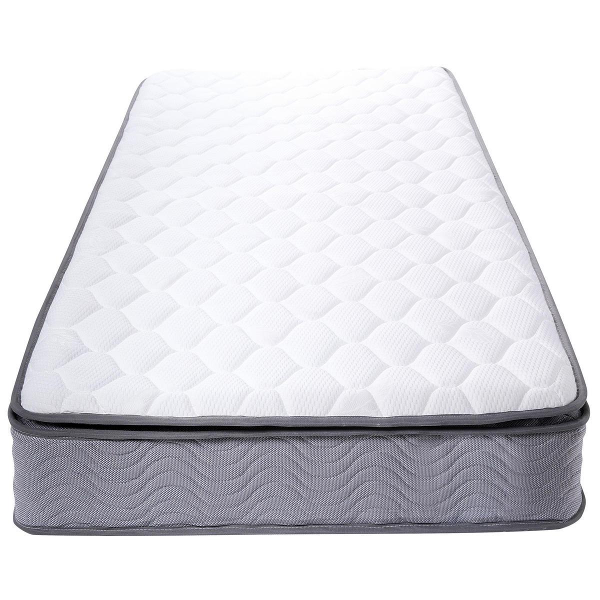 TASCHENFEDERKERNMATRATZE hart 90/200/20 cm Splendour - Weiß, Textil (90/200cm) - Beliani