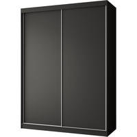 SCHWEBETÜRENSCHRANK Mario 150/216/61 schwarz - Schwarz, Holzwerkstoff (150/216/61cm) - Beautysofa