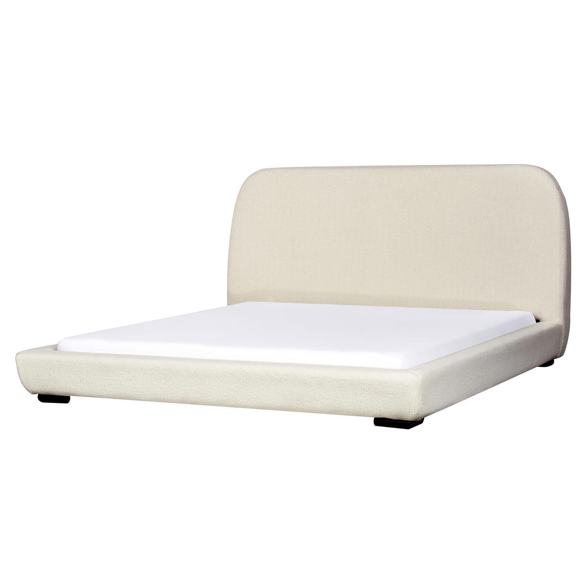 WASSERBETT 180/200 cm Beige Roisel - Creme, Textil (180/200cm) - Beliani