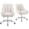 BÜROSTUHL Mika-Megan - Chromfarben/Creme, Textil/Metall (60/85/68cm) - DUBI Möbel