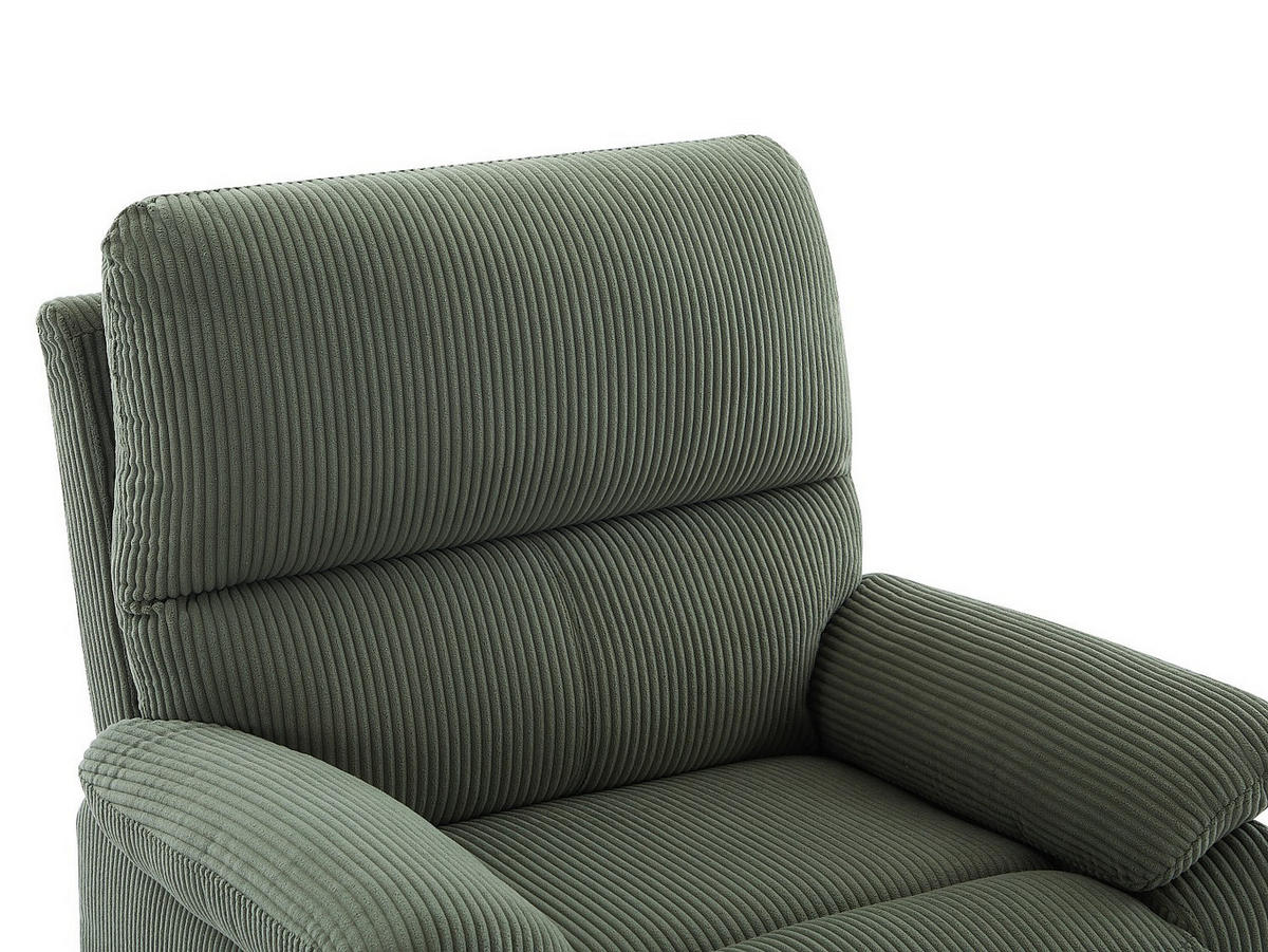 RELAXSESSEL - 1 Person-Sitzer - Stoff - Grün - - Grün, Textil (89/102/91cm) - Vente-Unique