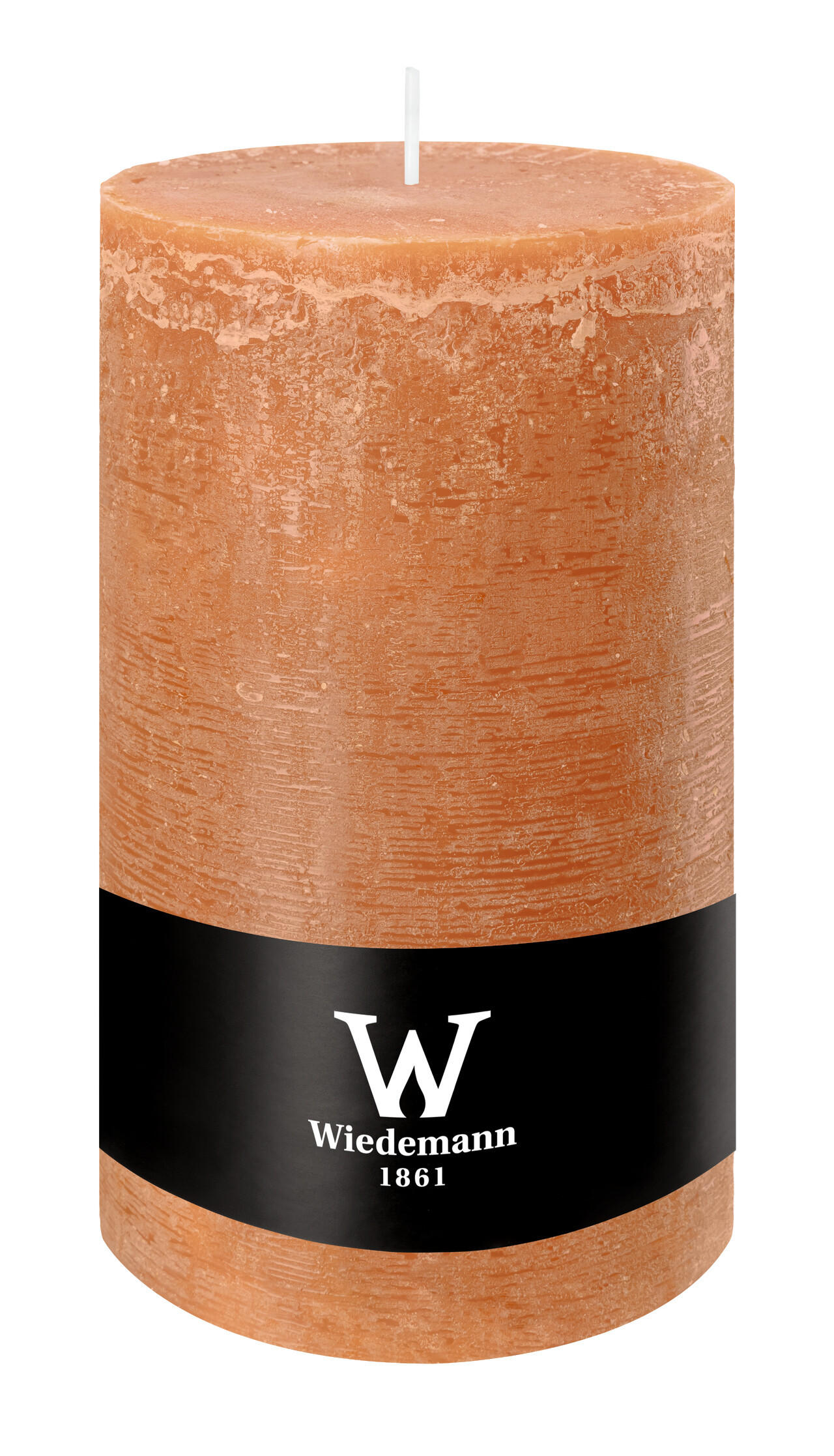 STUMPENKERZE Rustik Marble Style Dukat 190 x Ø 100 mm, 1 Stück - Terracotta, Paraffin (10/19cm) - Wiedemann Kerzen