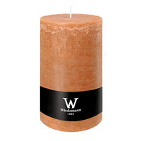 STUMPENKERZE Rustik Marble Style Dukat 190 x Ø 100 mm, 1 Stück - Terracotta, Paraffin (10/19cm) - Wiedemann Kerzen