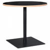 ESSTISCH Schwarz 80x80x75,5 cm - Schwarz, Holz/Metall (80/80/75.5cm) - AlterEgo