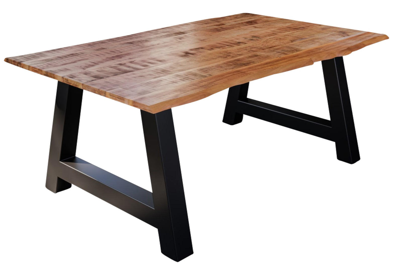 ESSTISCH DORA A - Beige/Schwarz, Holz/Metall (85/160/77cm) - SAM