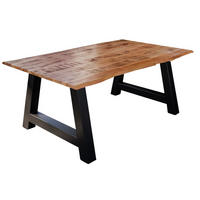 ESSTISCH DORA A - Beige/Schwarz, Holz/Metall (80/120/77cm) - SAM