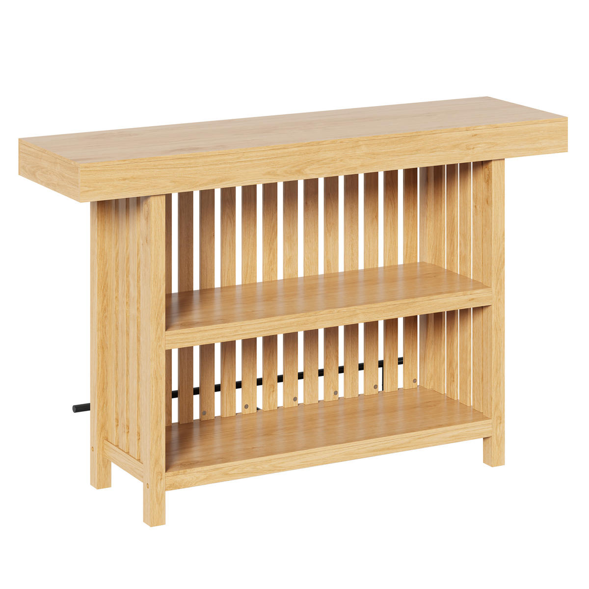 BARTISCH 160/40/105 cm, Naturfarben - Naturfarben, Holzwerkstoff (40/105/160cm)