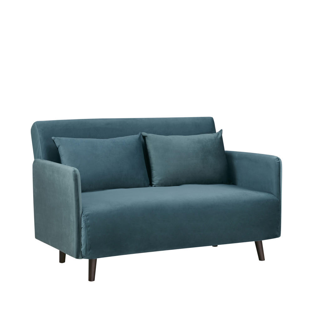 BETTSOFA - Entenblau - Dunkelblau, Textil (132/80/88cm) - Drawer