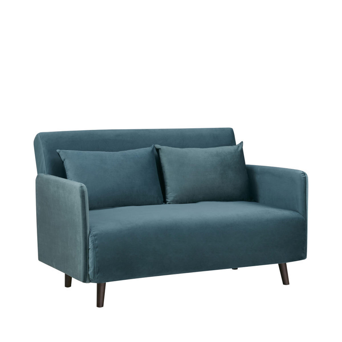 BETTSOFA - Entenblau - Dunkelblau, Textil (132/80/88cm) - Drawer