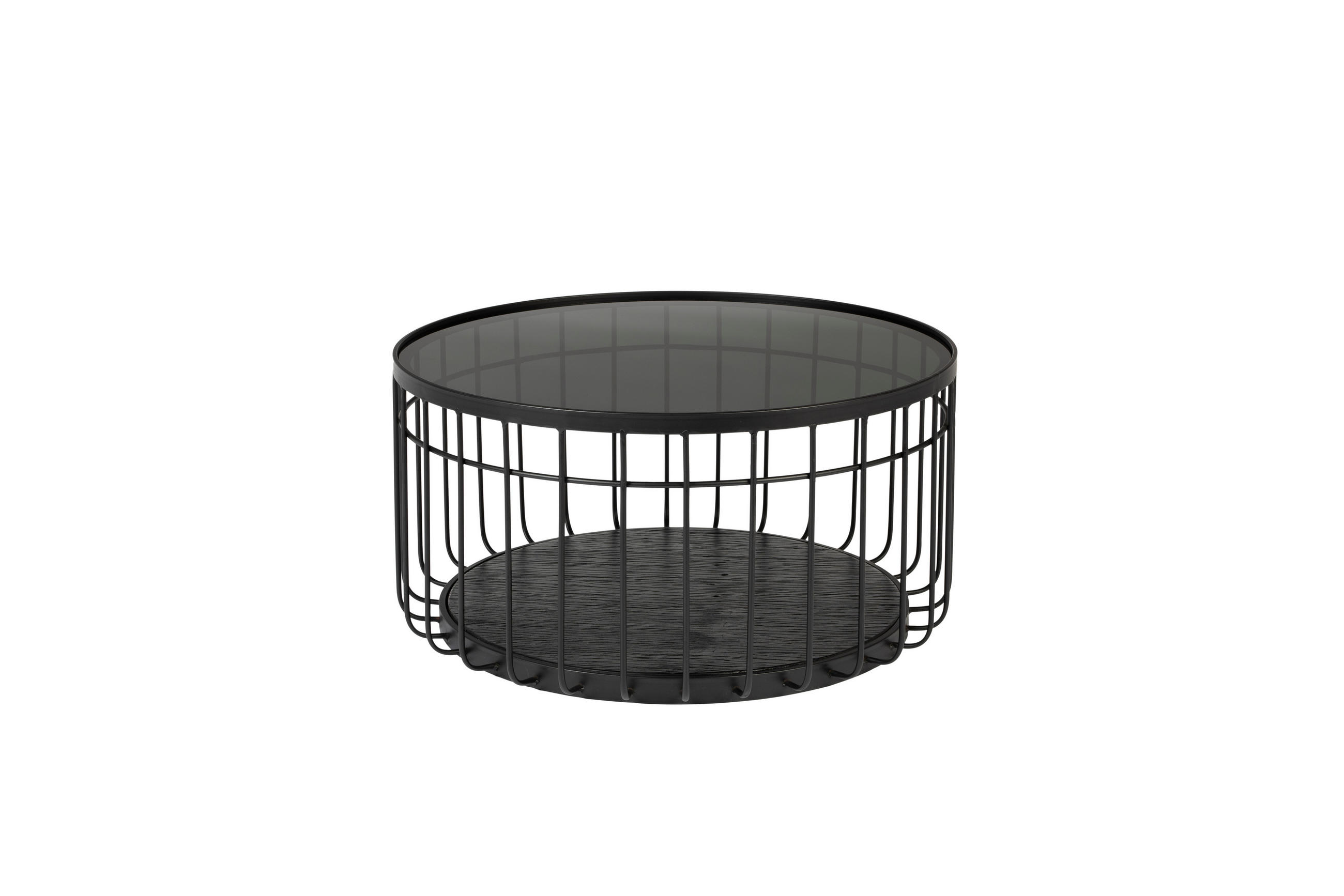 COUCHTISCH Lance - Schwarz - 60/60/31 cm - Schwarz, Glas (60/60/31cm)